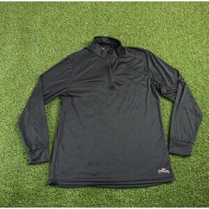 Hot Chillys Shirt‎ Mens Medium Black 1/4 Zip Base Layer Pullover